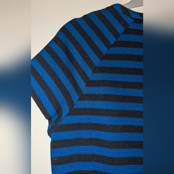 Banana Republic Blue/Black Stripe Dress - Picture 4 of 4